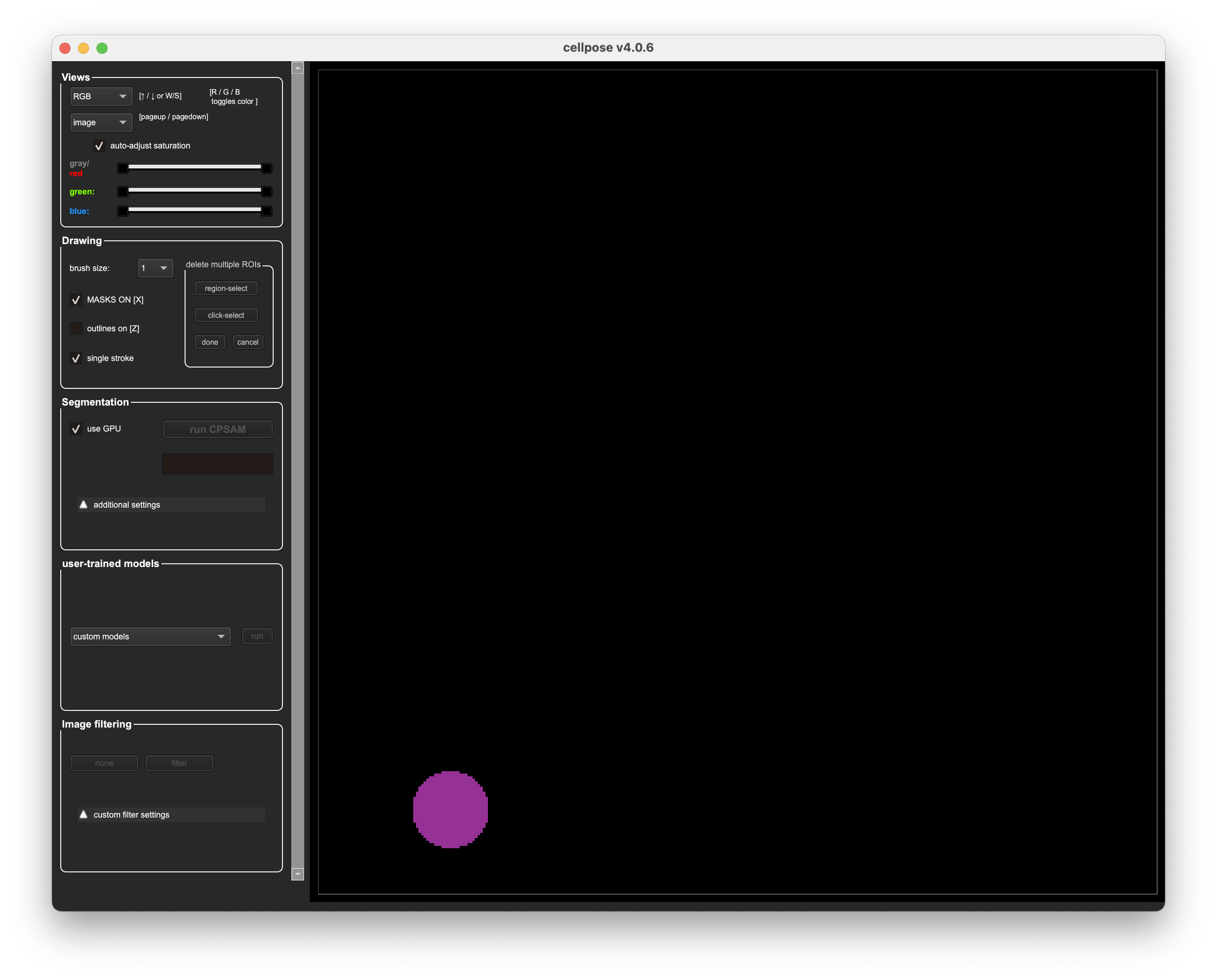 Cellpose GUI